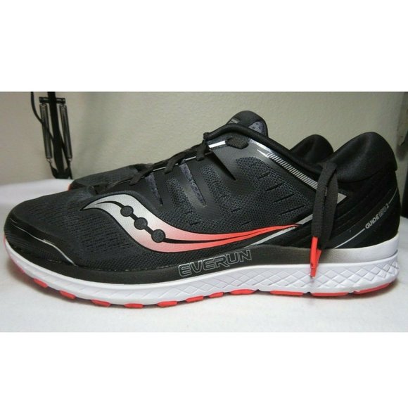 Saucony Guide ISO 2 Running Shoes Orange Black - Picture 4 of 11